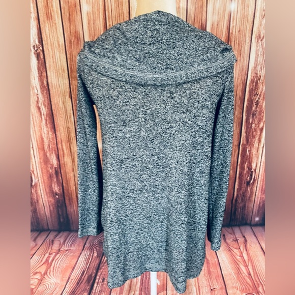 Women’s Small Sweater Eri Ali Anthropologie Gray Lightweight Knit Cowl Neck Soft - Picture 6 of 11